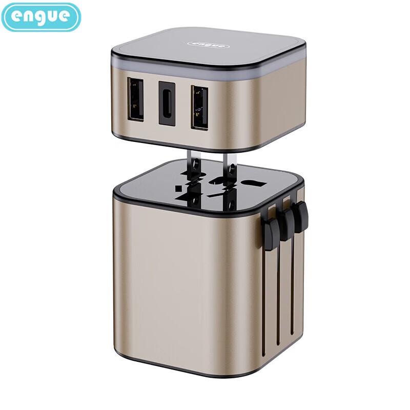 

EnGuEnGu 3.4A Dual USB Type-C Global Travel Adapter EG-701