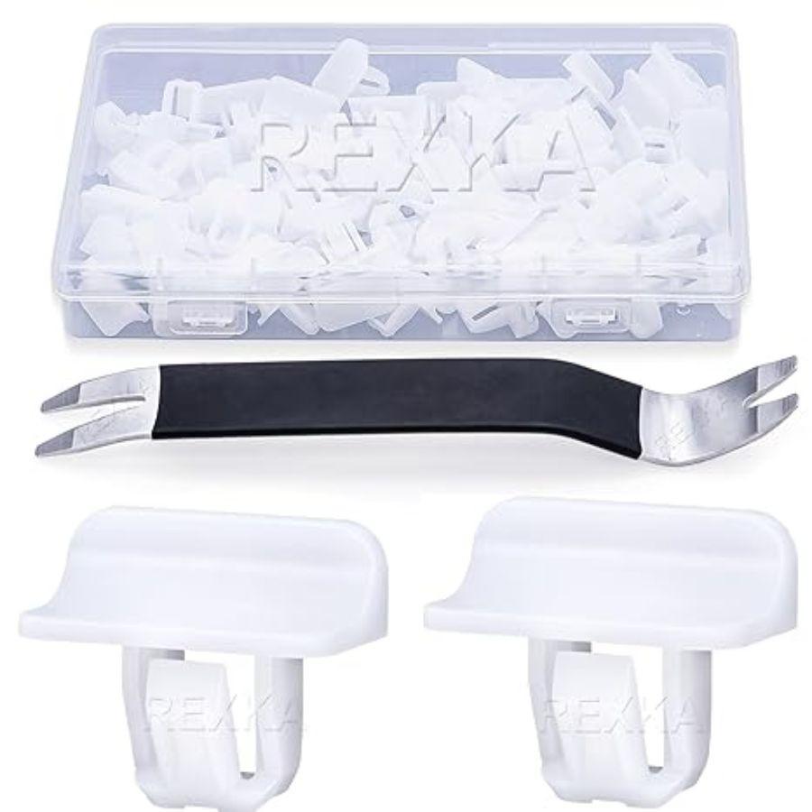 51pcs Bumper Cover Fascia Fender Flare Grille Moulding Clips 50pcs+Remover