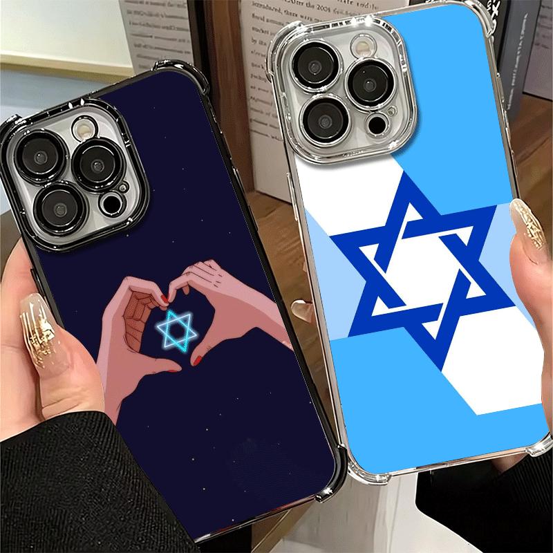 David Jewish Star Symbol Plating Phone Case For Xiaomi Poco X5 X6 X7 X8 Pro Max F8 Ultra F7 M8 M7 M5S Redmi 15C 15 14C 13C 13 X3