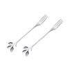 Zhaoran Silver Leaf Fruit Forks (2-Pack)