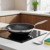 Hexagonal Grid Wok No Coating StirFry Pan Non Cookware for Healthmindful People, Homeowners,