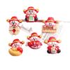 New Year Spring Festival Resin Patches: God of Wealth Ornaments for DIY Jewelry, Car Décor, and Phone Case Keychains
