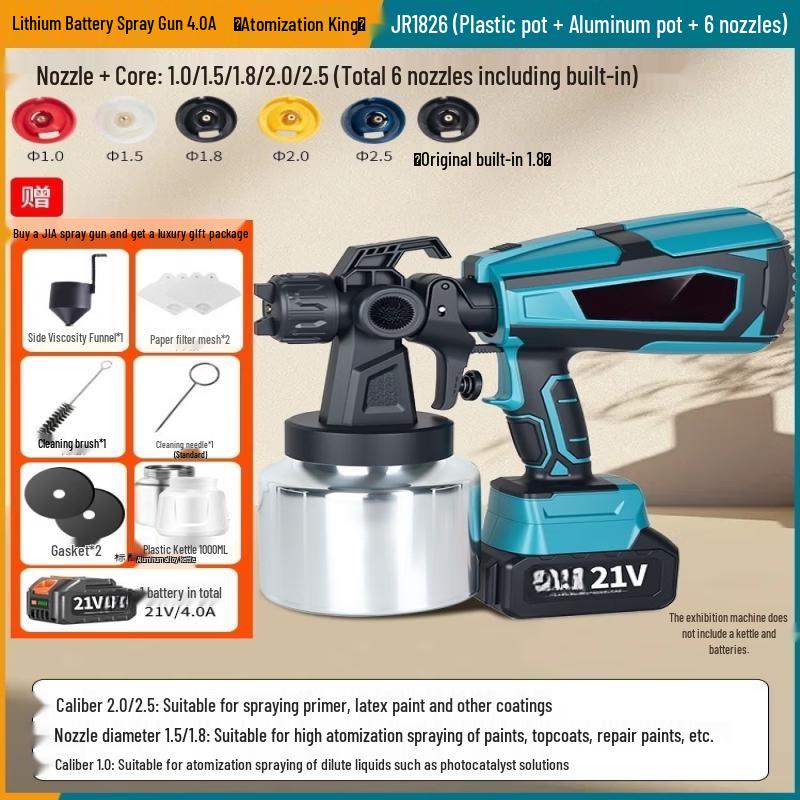 

SHEYUE Cordless Electric Paint Sprayer CN plug (adapter included)