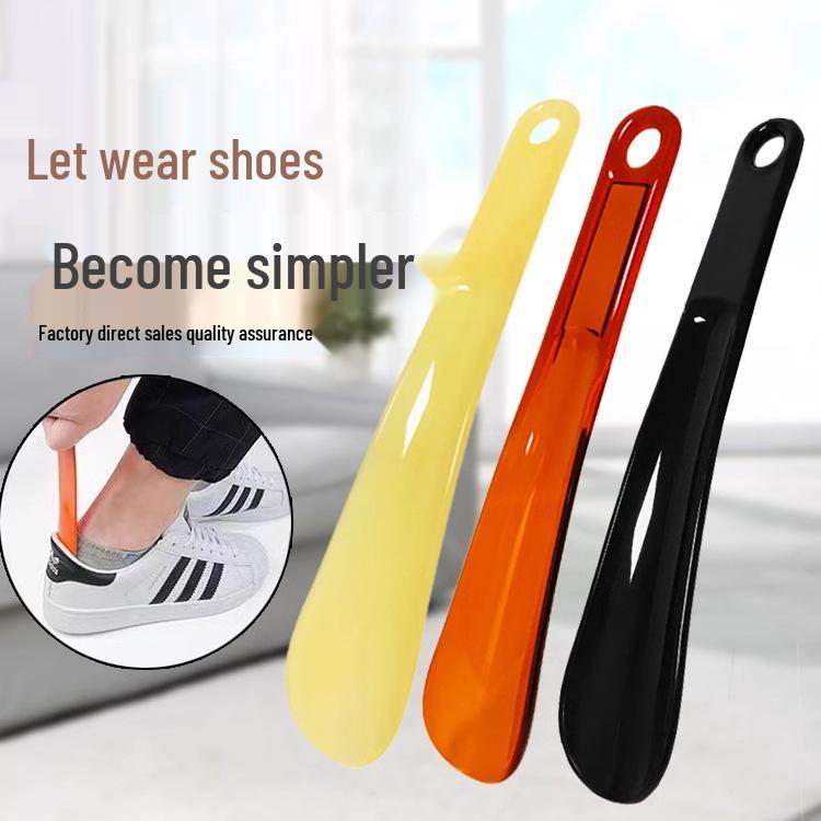 Sada 3 přenosných plastových nazouvacích lžic na boty - Kreativní design pro snadné obouvání
