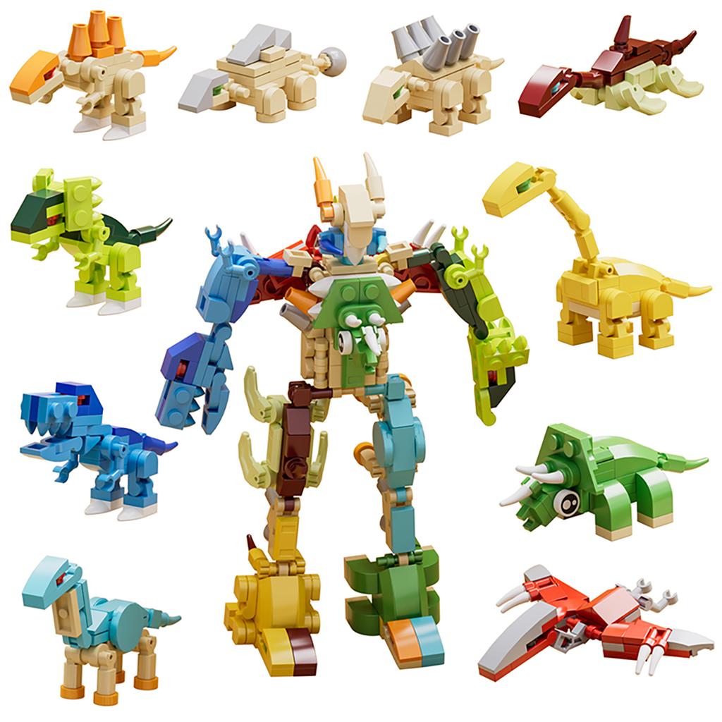 DIY Creative Dinosaur Series Children's Creative Block Model Toys Animal Puzzle Puzzle Building Blocks Boys Girls Birthday Gift