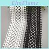 3meterslot White 7cm Wide Black Hollow Out Floral Embroidered Lace Ribbon Diy Apparel Sewing Fabric Lace Tape Dress Clothing Decoration