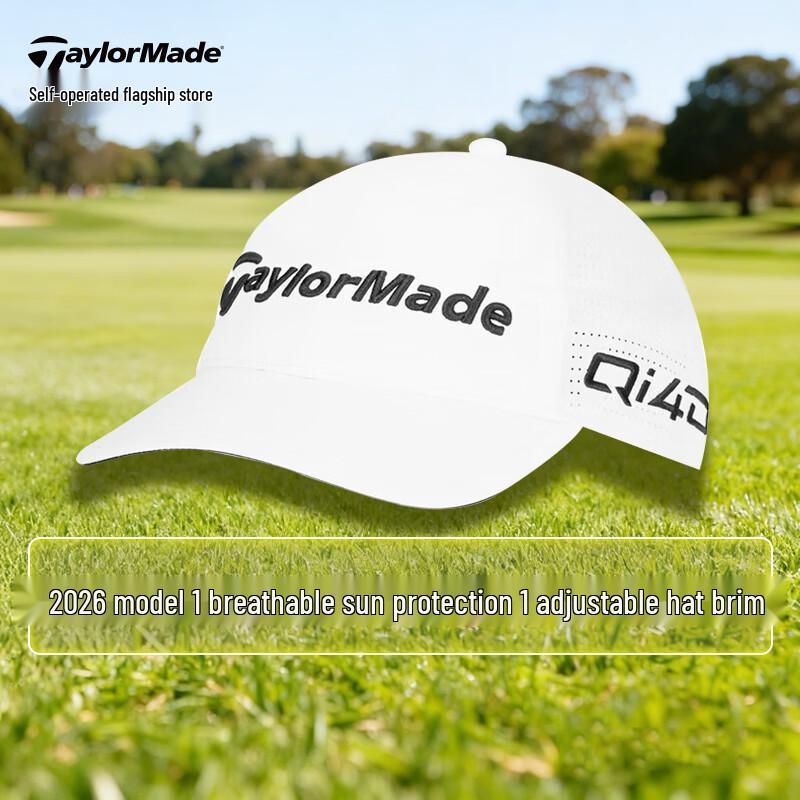 Taylormade 2026 Qi4D Breathable Adjustable Golf Cap One Size