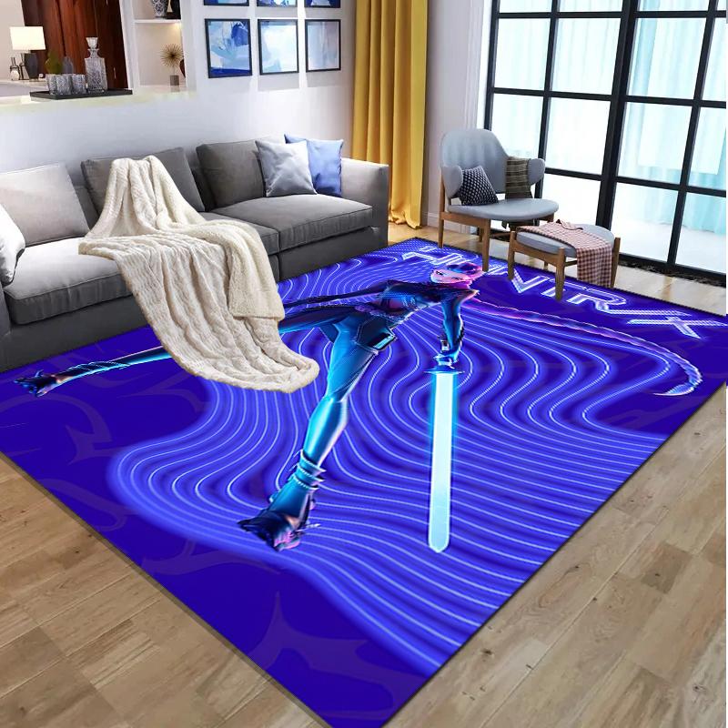 KPop Demon Hunters Pattern Rug, Indoor/Outdoor Mat, for Picnic, Gameroom, Bedroom, Office, Living Room, Home Decor Carpet, Birthday Gift