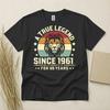 65th Birthday TShirt Born In 1961 65 Years Old Gifts True Legend Since 1961 Tee