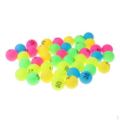 Bälle Verschiedene Farben PP-Kunststoffball mit aufgedruckter Nummer,