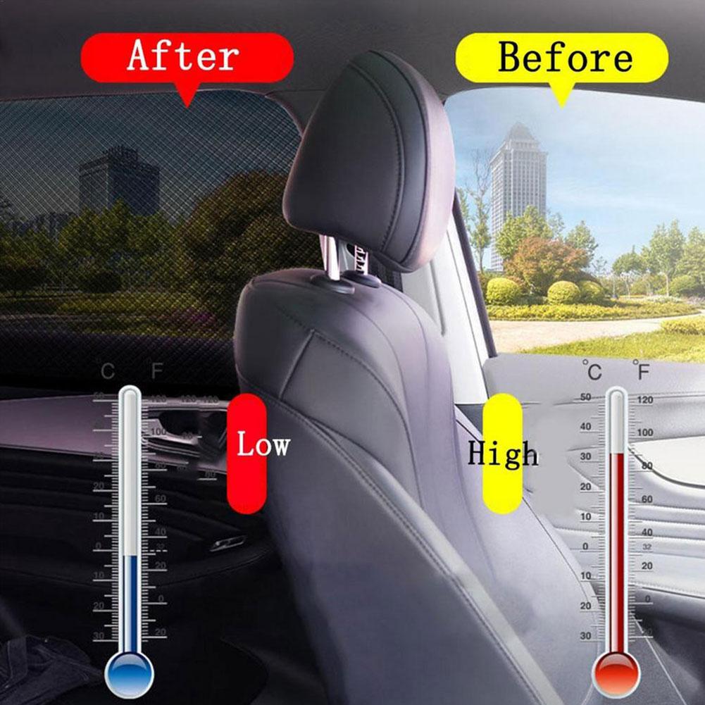 Car Sunshade Curtains Universal Side Window Shades Car Curtains Protection Repellent Mosquito Mesh Net Sunshade Auto Accessories