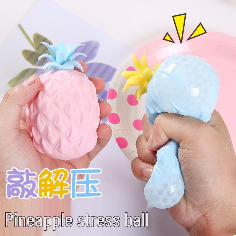 Creative Pineapple Stress Ball - Soft, Squeezable, and Fun Decompression Toy
