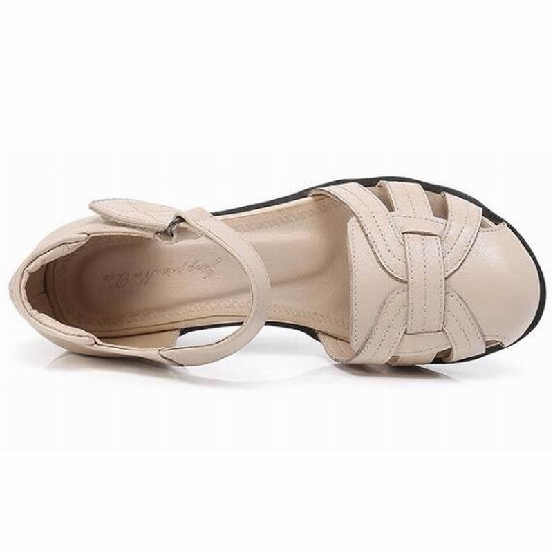 Fashion GKTINOO 2024 Summer Sandals Female Handmade Genuine Leather Women Casual Comfortable Woman Shoes Sandals Women Summer Shoes
