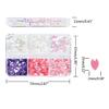 6 Grids Cherry Blossom Petal Nail Art Glitters 3D Nail Sequins Color Glitters