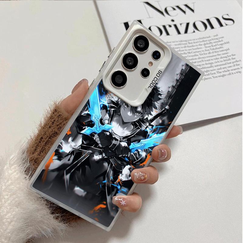 Sword Art Online Kirito Weiche Handyhülle für Samsung Galaxy S24 S25 FE S26 Edge S23 Ultra S22 Plus S21 + Stoßfeste Hülle Rückseite Sh