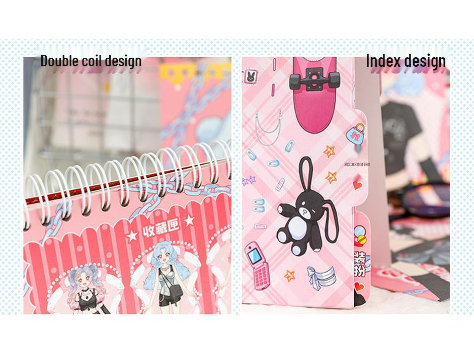 Y2K Retro Dreamcore Verkleidungs-Stickerbuch für Kinder: DIY-Mädchen-Verwandlung & Dekoration