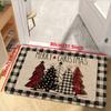 Weihnachtsbaum-Thema Teppich, Weiche rutschfeste Heimdekoration, Fußmatte für den Eingangsbereich, Zweiteiliges Küchenthema Matten-Set, Fußmatte für das Badezimmer