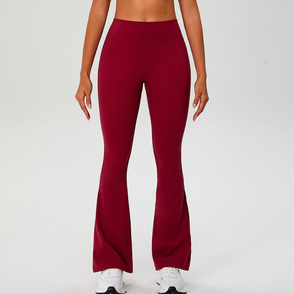 Grind tight hip lift yoga flared pants women's running quick-drying wide-leg sweatpants slightly pull fitness yoga pants