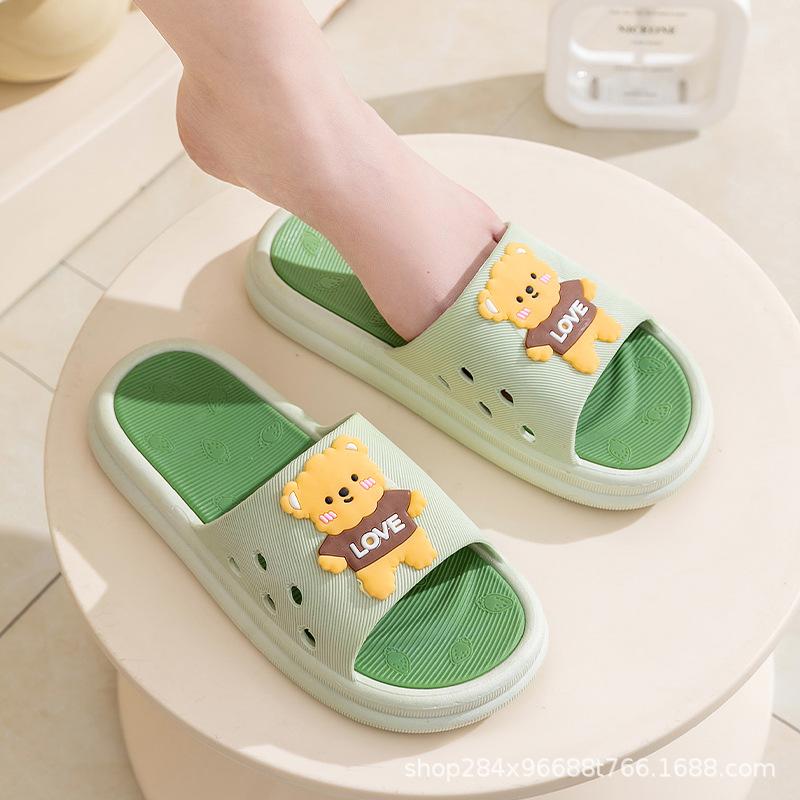 Niedliche Hausschuhe für Damen Schuhe für Zuhause Wohnheim, rutschfestes Badezimmer, hochhackige coole Hausschuhe für Damen Sommerbekleidung