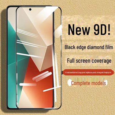Redmi Note13/Note14 Full Screen Tempered Film - Anti-Peep & Anti-Blue Light Protection for Xiaomi Note13 Pro