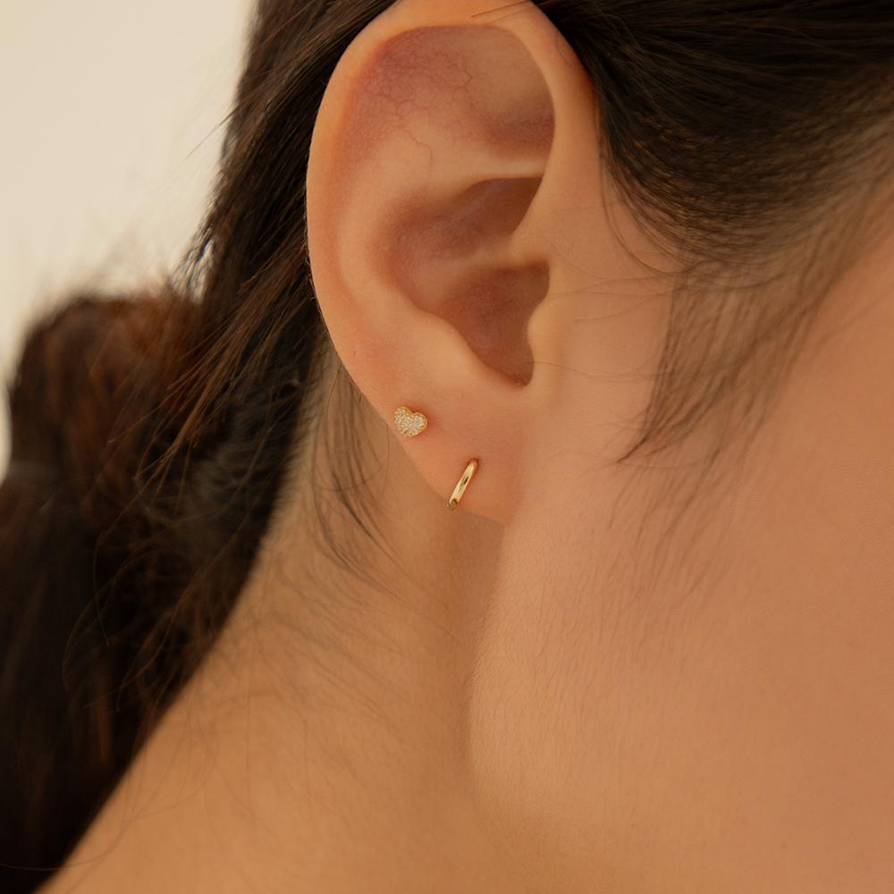 Lunne 14K Mika Heart Piercing (14K Gold) #Lfpi27