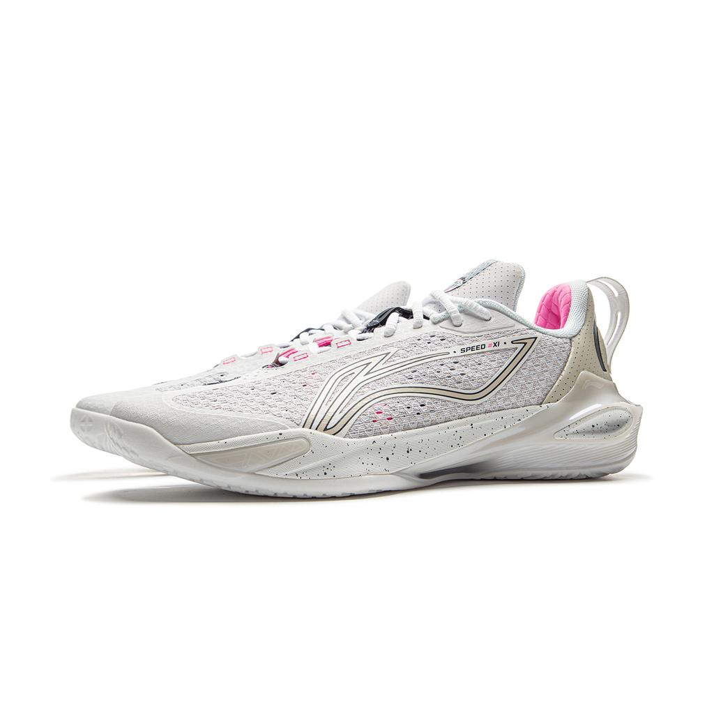 New LiNing Flash Strike 11 Anti Slip Wear Resistant Low Top Basketball Shoes Men's White ABAV031-6