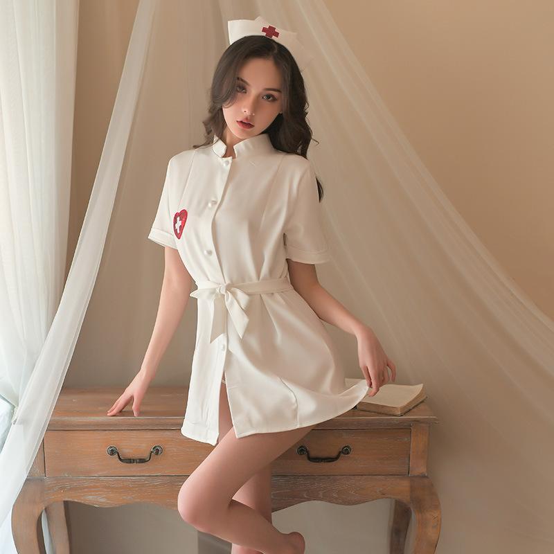 Sex Lingerie Plus Size Nurse Sexy Tease Seduction Fat Mm Robe Pure Desire Cos Cosplay Clothes