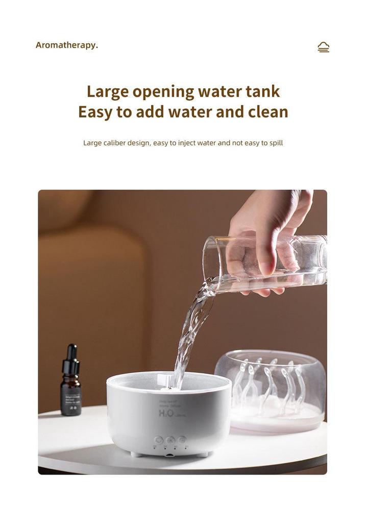 Creative Jellyfish Aroma Diffuser: Rotating Water Grass Humidifier with Essential Oil & Fragrance, Seven Color LEDs for Bedroom