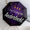 Royal Sporting Club Anderlecht pattern, automatic folding umbrella, portable and foldable design, 8 ribs, a Christmas or birthday gift.