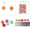 100Pcs/lot Acrylic Beads Mix Color 7.8mm Facial Expression Beads Spacer  For Jewelry Making Handmade Diy Bracelet Necklace