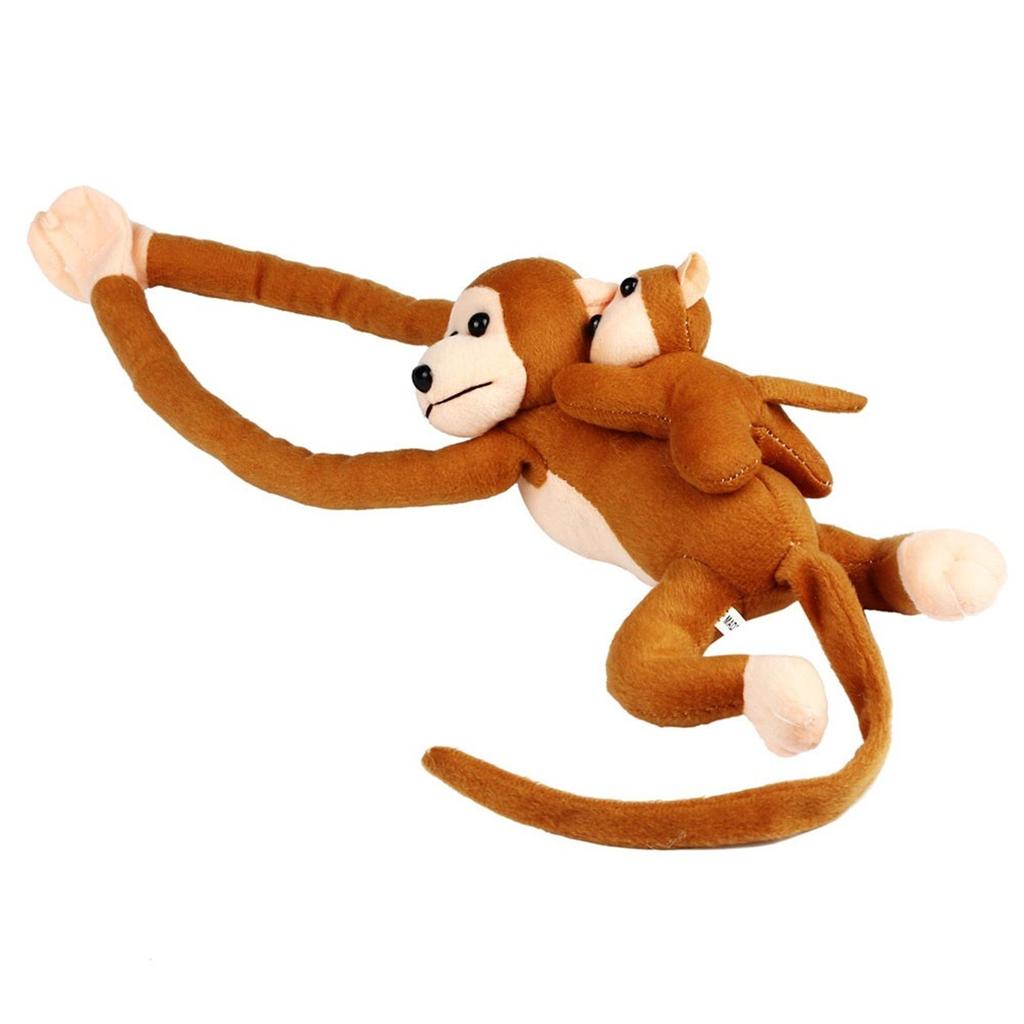 Mother And Son Cute Screech Monkey Plush Toy Doll Doll Gibbons Kids Gift