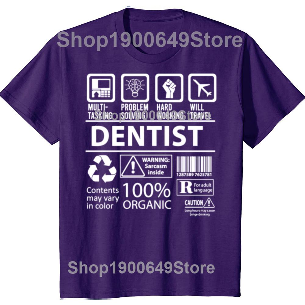 Male Tshirt Doctor Artist Equal Dentist Definition Noun Funny Shirt Euro Size T Shirt Fashion Tshirt Streetwear Camisetas