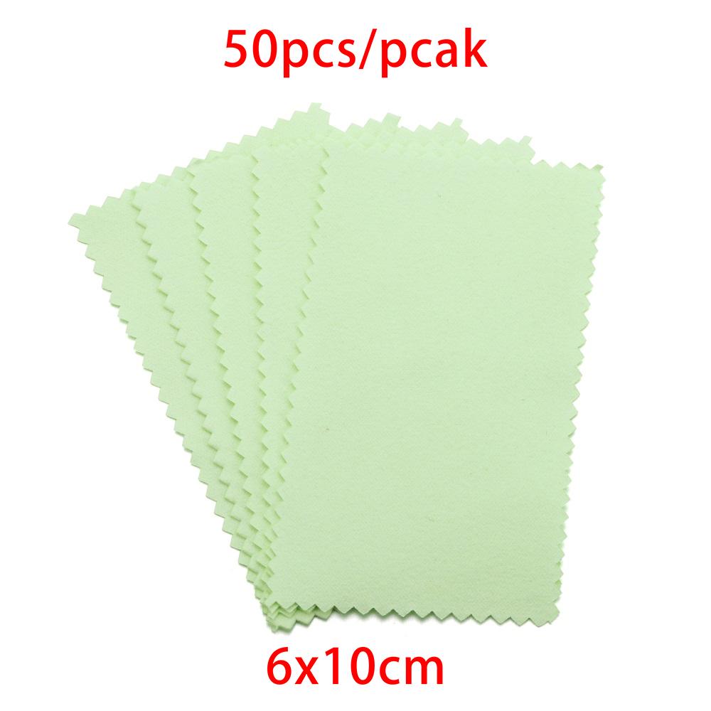 10-50pcs Polish Polishing Cloth Silver Color Cleaning  Polishing Cloth Soft Clean Wipe Wiping Cloth For Silver Gold Jewelry Tool