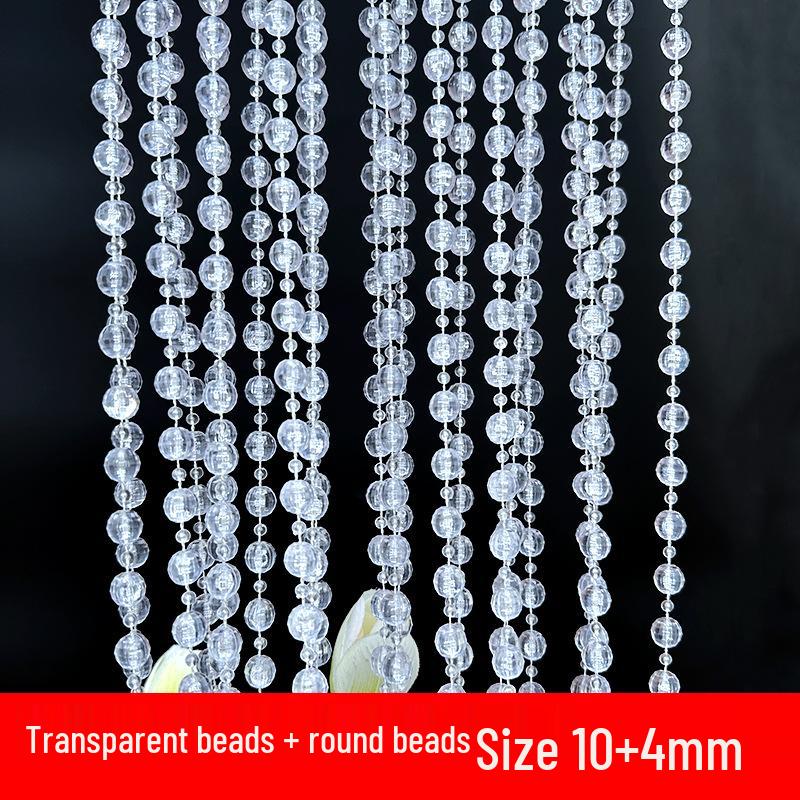 11mm UFO Disc Acrylic Beaded Curtain for Wedding Décor, Ceiling Hanging, and Aisle Runner.