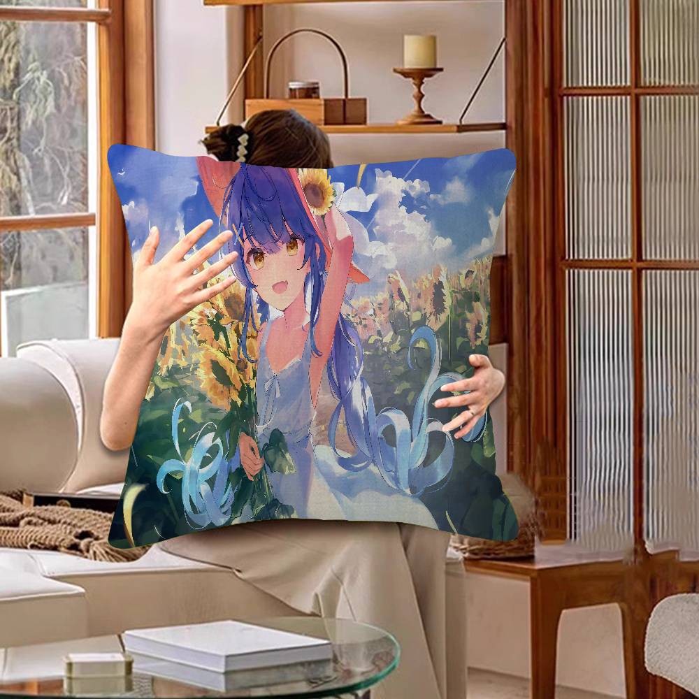 Hololive Amamiya Kokoro Anime Jeu Oreiller Cadeau Décoration Maison Bureau Oreiller Chambre Canapé Voiture Housse de CoussinHousse d'Oreiller