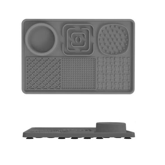 Pet Lick Mat Cats Fun Slow Feeder with Suction Cups Non-Slip Silicone Dog Treat Enrichment Mat