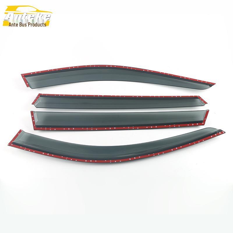 16-20 X1 Rain Shield 3D Stainless Steel Trim & Deflector Sticker for Cars