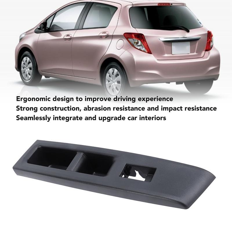 Front Armrest Upper Panel Right Hand Drive Side Ergonomic Door Window Bezel Cover for Yaris Vitz Door Window Switch Bezel