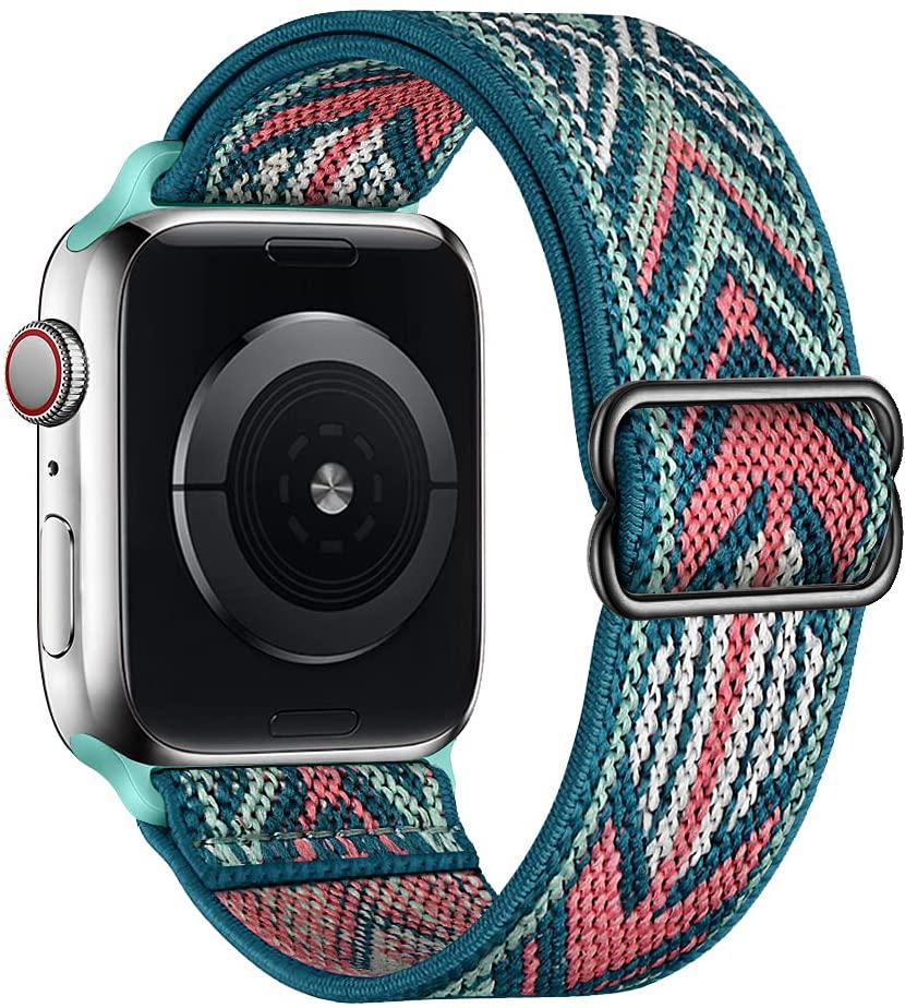 Scrunchie Strap for Apple watch ultra 2 band 49mm 44mm 40mm 45mm 41mm 46mm Elastic Nylon bracelet iWatch series 3 6 se 7 8 9 10