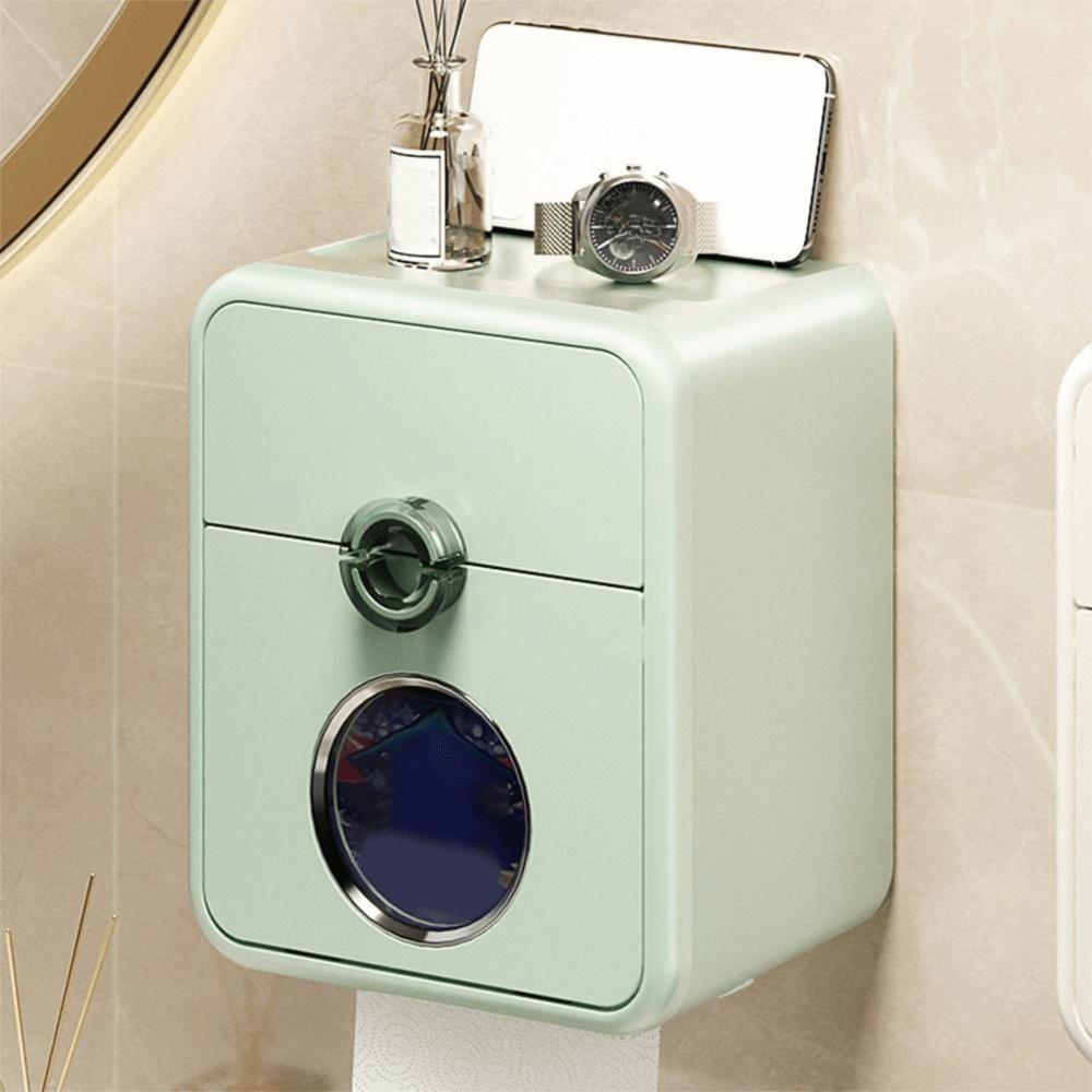 Wall Mounted Toilet Paper Storage Box Plastic Toilet Paper Holder Durable Paper Towel Box  Bathroom