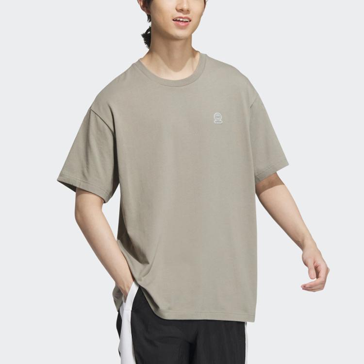 Adidas Neo T Shirt Unisex Pebble Silver Gray IB7677