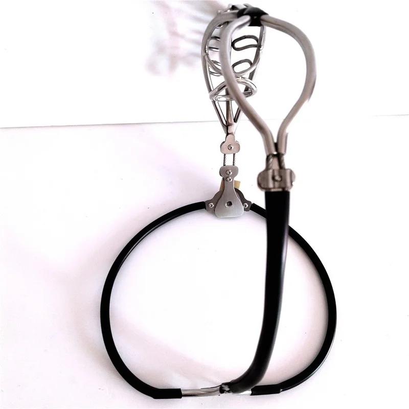 Keuschheitsgürtel aus Edelstahl für Herren, tragbare Hose mit atmungsaktivem, verschließbarem Peniskäfiggurt am Penis, Bondage-Sexspielzeug für Männer