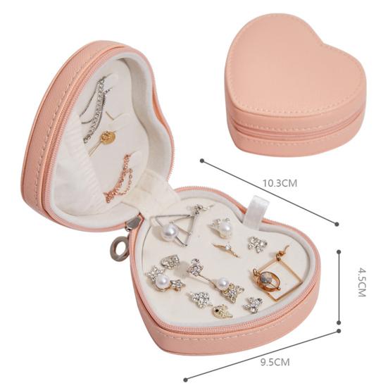 Heart-Shaped Creative Jewelry Storage Box Earrings Bracelet Necklace Organizer