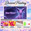 Personalized espeon Diamond Art Custom Name 5D Diamond Painting Full Drill DIY Craft