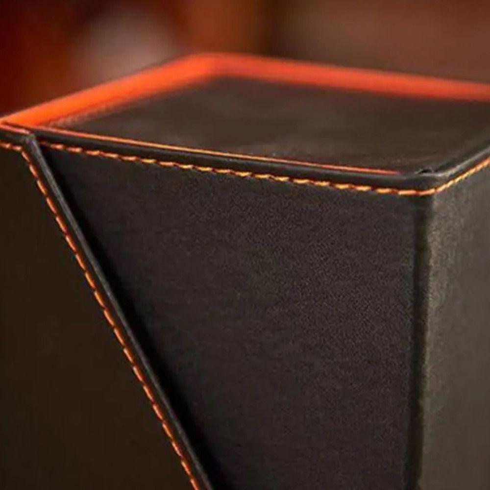 PU Leather Foldable Red Wine Gift Box Built-in Straps Wine Bottle Carrying Holder Friend Gift