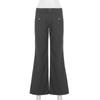 American Style Pocket Design Flare Workwear Jeans