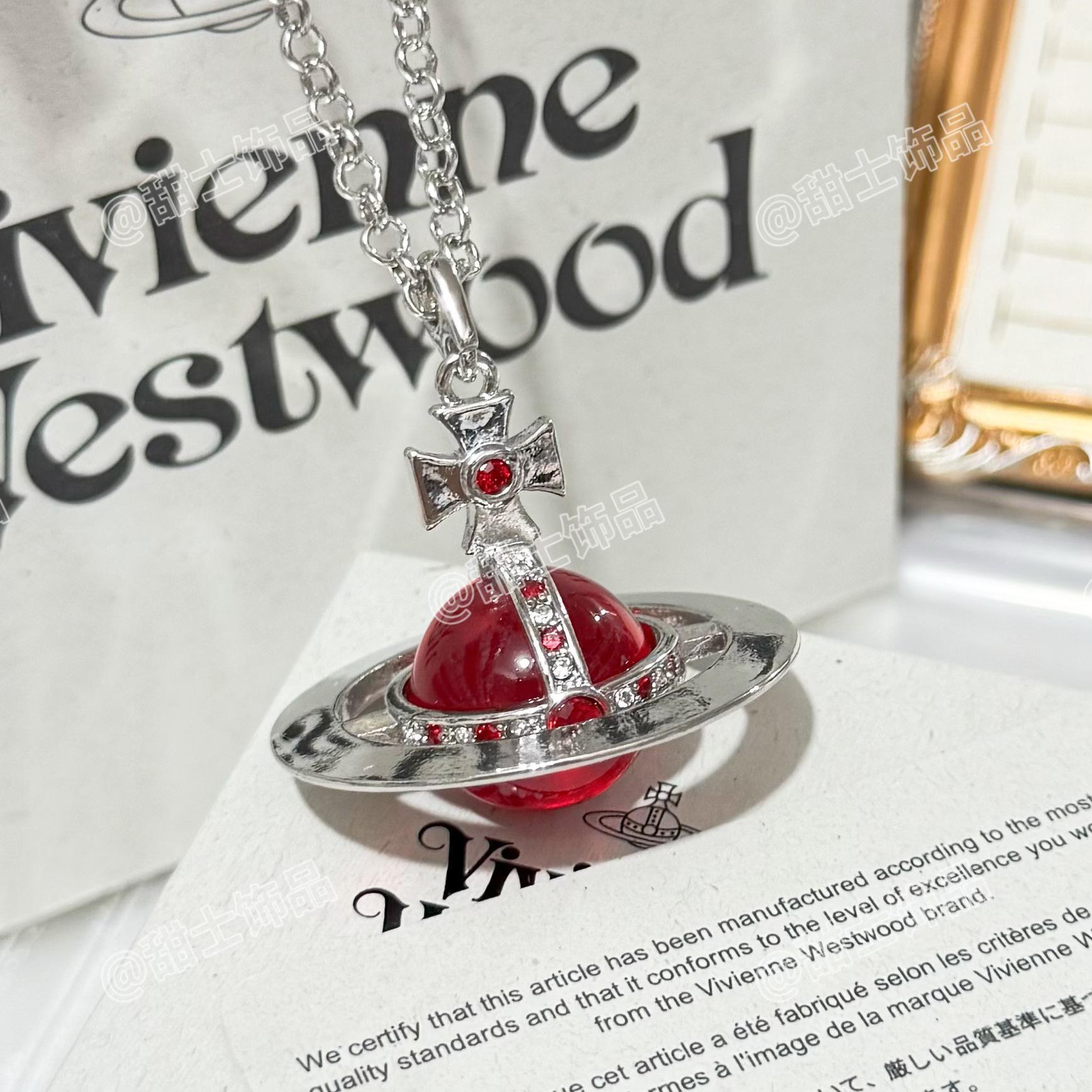 

Vivienne Ожерелье ORB цвета «Ледниковый синий» - Женский европейский и американский стиль 3D кулон в виде планеты Сатурн