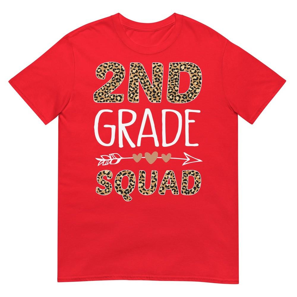 2nd Grade Squad Leopard Teacher Student TShirt S