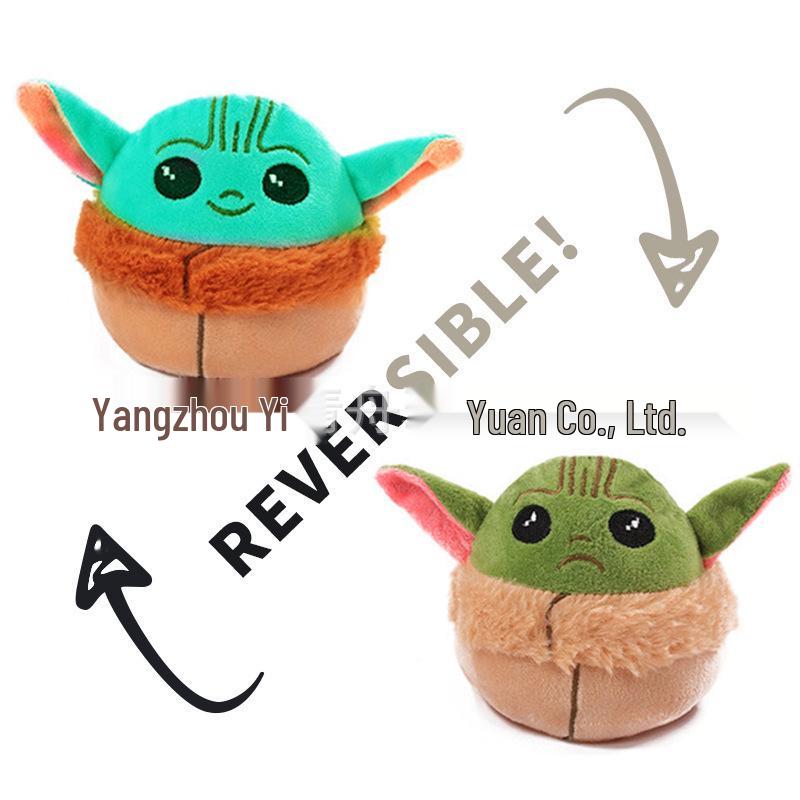 Двусторонняя плюшевая кукла Йода и Осьминог 15cm