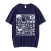 Tričko s potiskem Yungblud Unisex WoUnisex Oversize Tričko s krátkým rukávem Tričko s krátkým rukávem Hip-hopové tričko Grafika Unisex trička Streetwear
